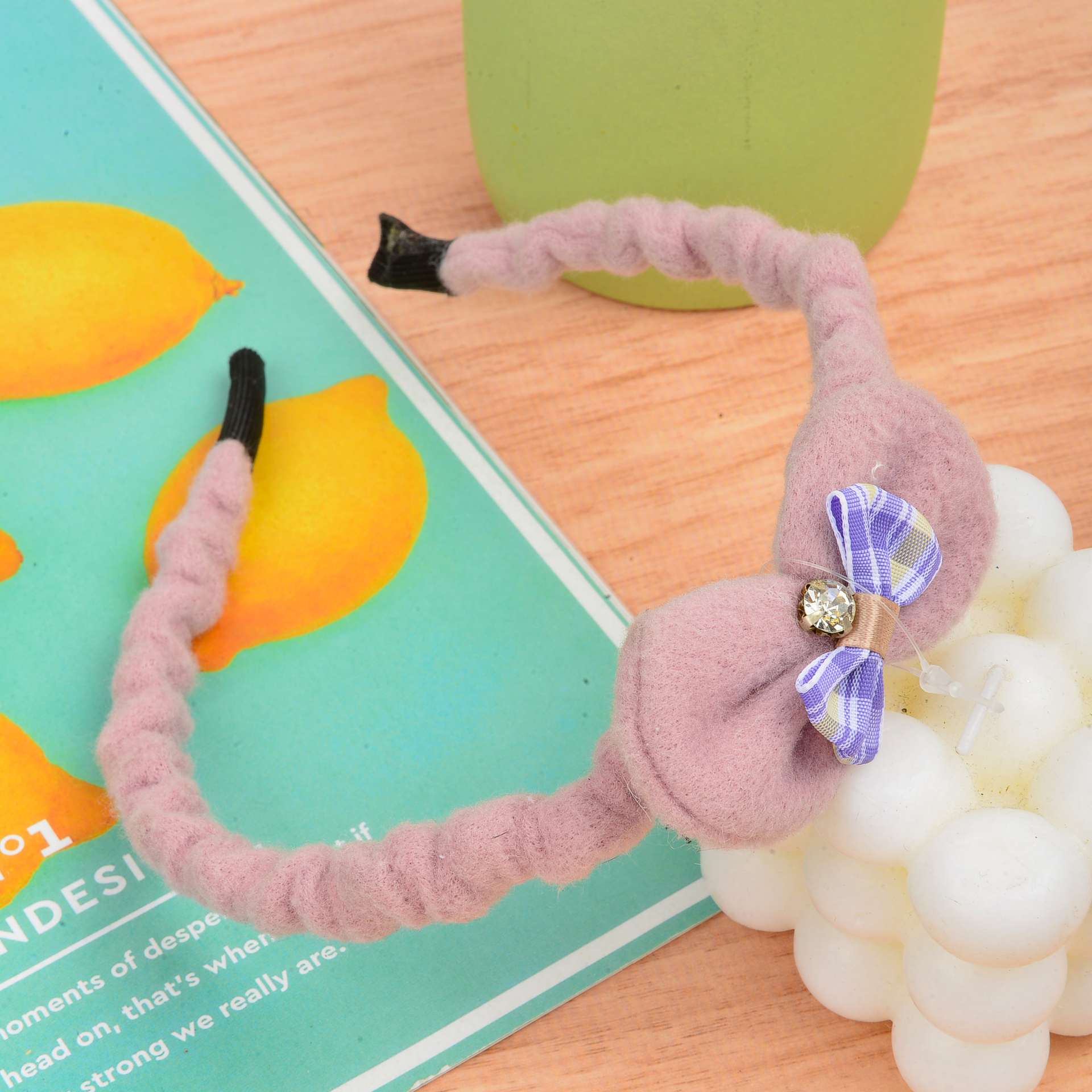 Plush hair band 6 detail image 7