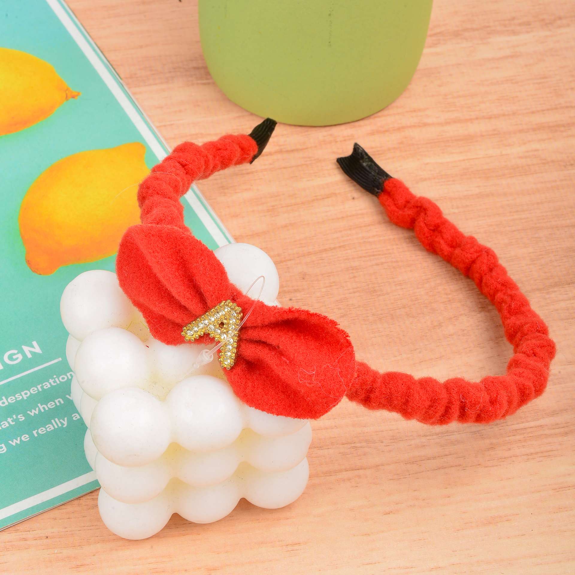 Plush hair band 5 detail image 4