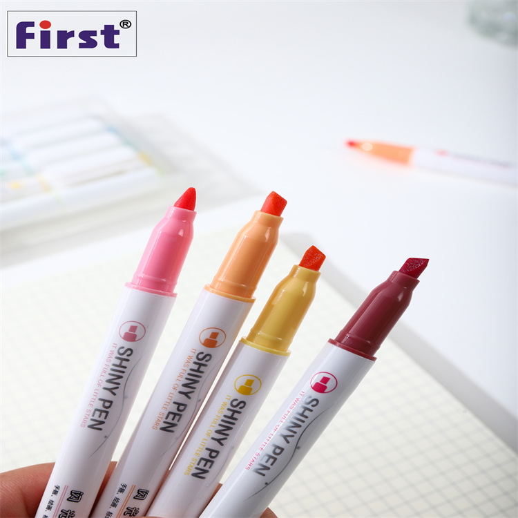 FIRST学生专享记号笔记号手账DIY荧光闪光笔详情1