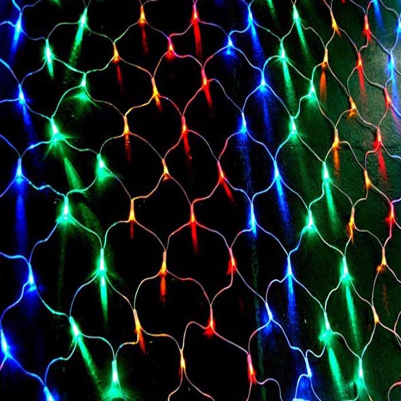 网灯渔网灯珠迪彩灯圣诞灯LED灯串户外装饰工程亮化1.5米*1.5米