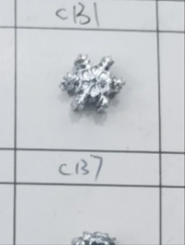 雪花光面uv保色电镀不褪色大孔珠子手链串珠