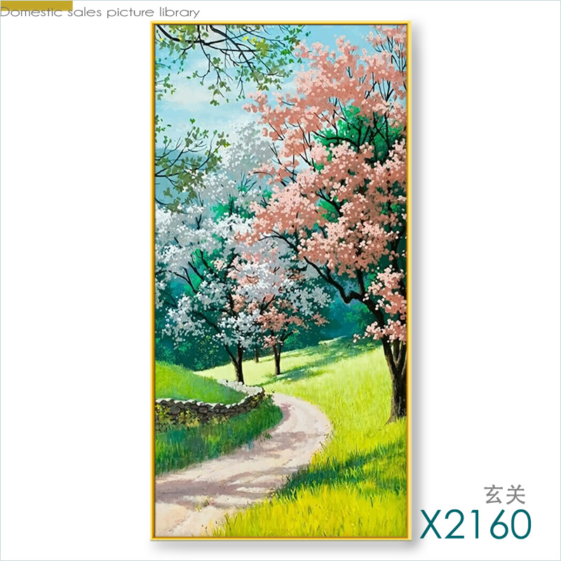 Aluminum Alloy (Gold) Crystal Porcelain Sen Is A Modern Porch Painting Item Picture