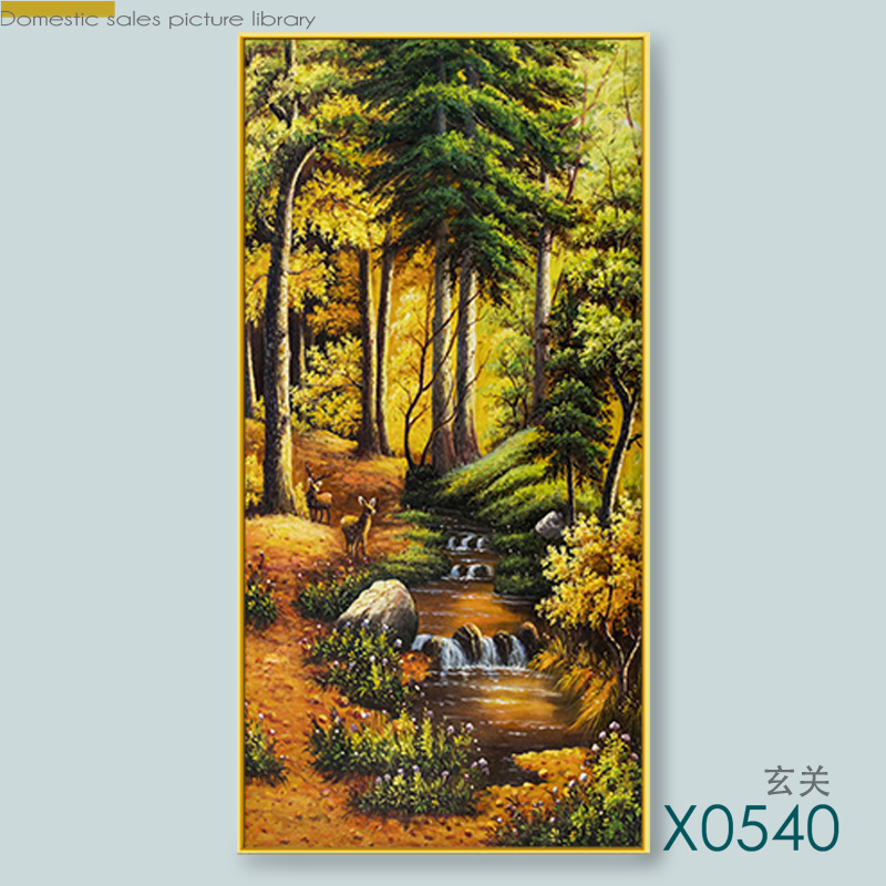 Aluminum Alloy (Gold) Crystal Porcelain Sen Is A Modern Porch Painting Application Scenario