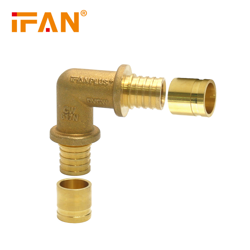 IFAN outer thread elbow CW617L20 ×20 copper elbow plumbing pipe fitting, outer thread elbow sliding pipe fitting Application Scenario