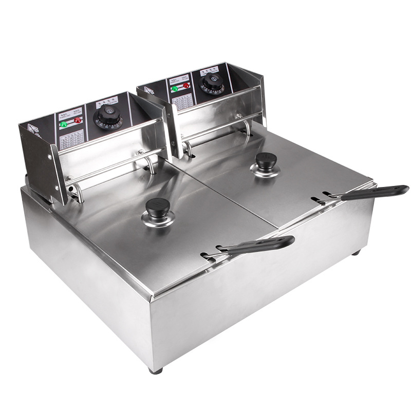 DF99584 Double-cylinder double-sieve Electric double-cylinder double-sieve Electric fryer, Deep Fryer, fryer, Fried Chicken Fryer, Electric Fryer, DF TRADING HOUSE