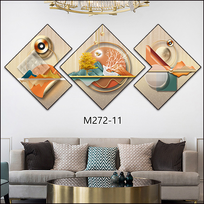 铝合金晶瓷现代简约系列异形画详情图3