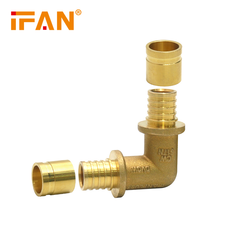 IFAN outer thread elbow CW617L20 ×20 copper elbow plumbing pipe fitting, outer thread elbow sliding pipe fitting details Picture