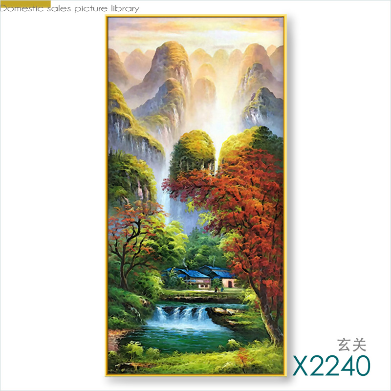 Aluminum Alloy (Gold) Crystal Porcelain Sen Is A Modern Porch Painting undefined
