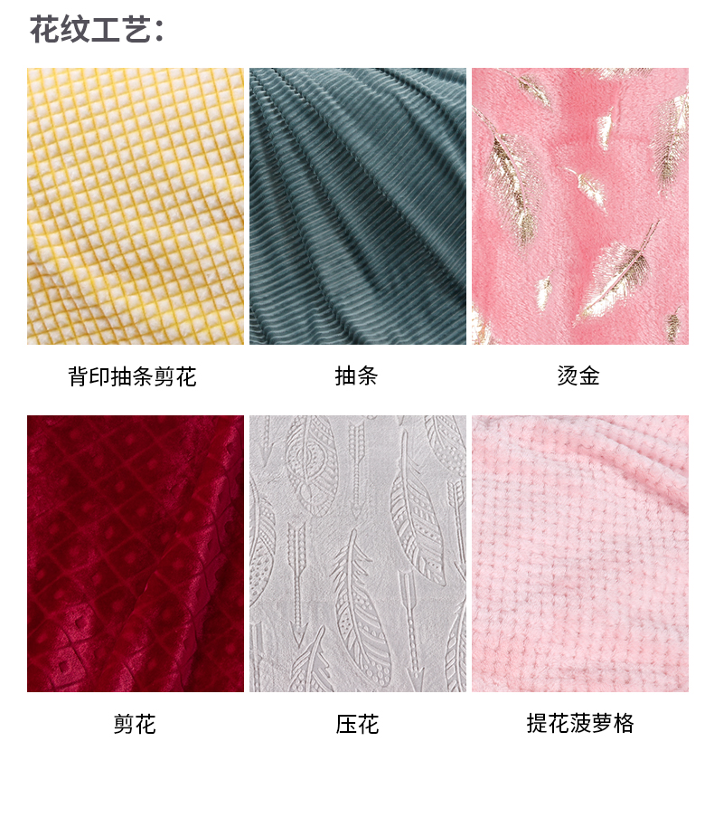 定制双面绒披肩毯子摇粒绒毛毯详情9