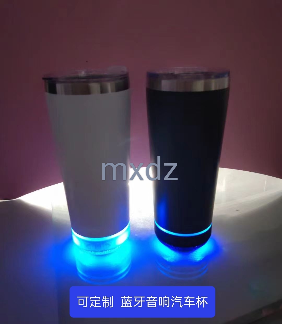 كأس السيارة RGB RGB، أكواب الهواء المصنوعة من البلوتوث، بسبابيس مثلج محمولة على سيارة من نوع 20OZ 316