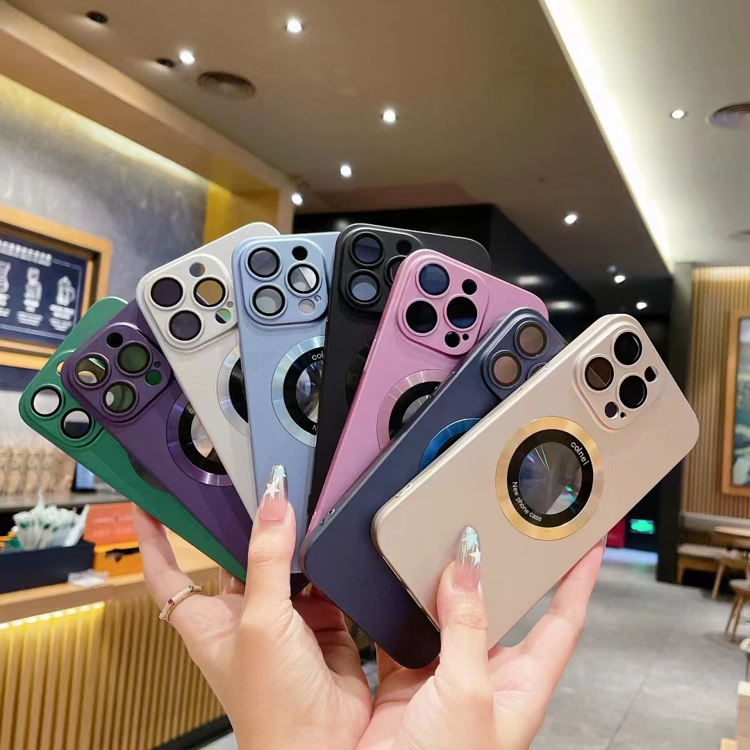Glass leakage label magnetic phone case