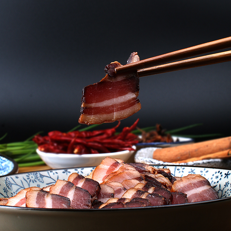 农家五花/酱油肉/遂昌特产/500g自制/手工腌肉/腊肉五花/酱腊肉/晾晒风干细节图