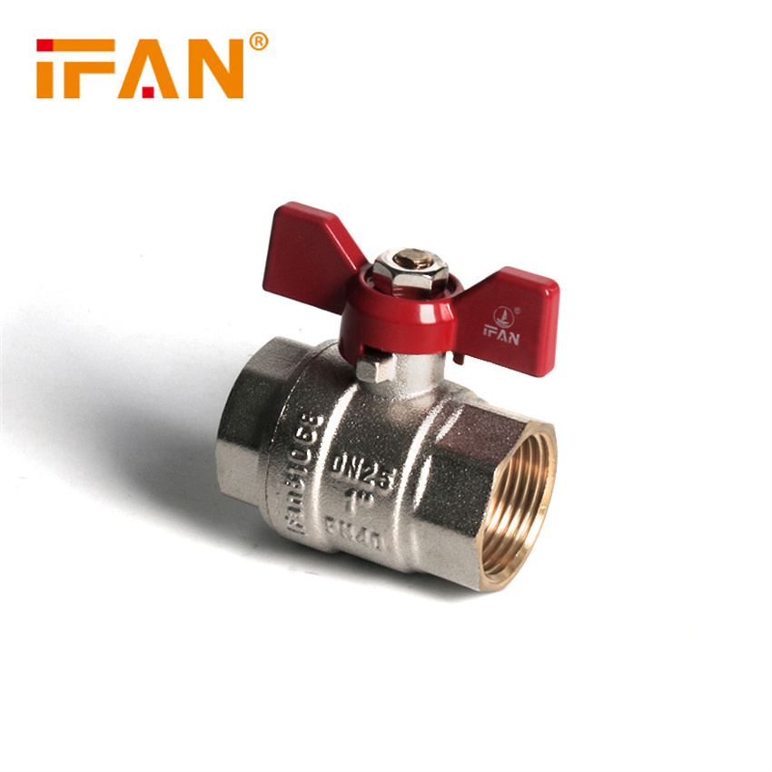 IFAN Factory direct sales 81068 internal thread ball valve, 3/4FF-B copper ball valve, butterfly handle ball valve
