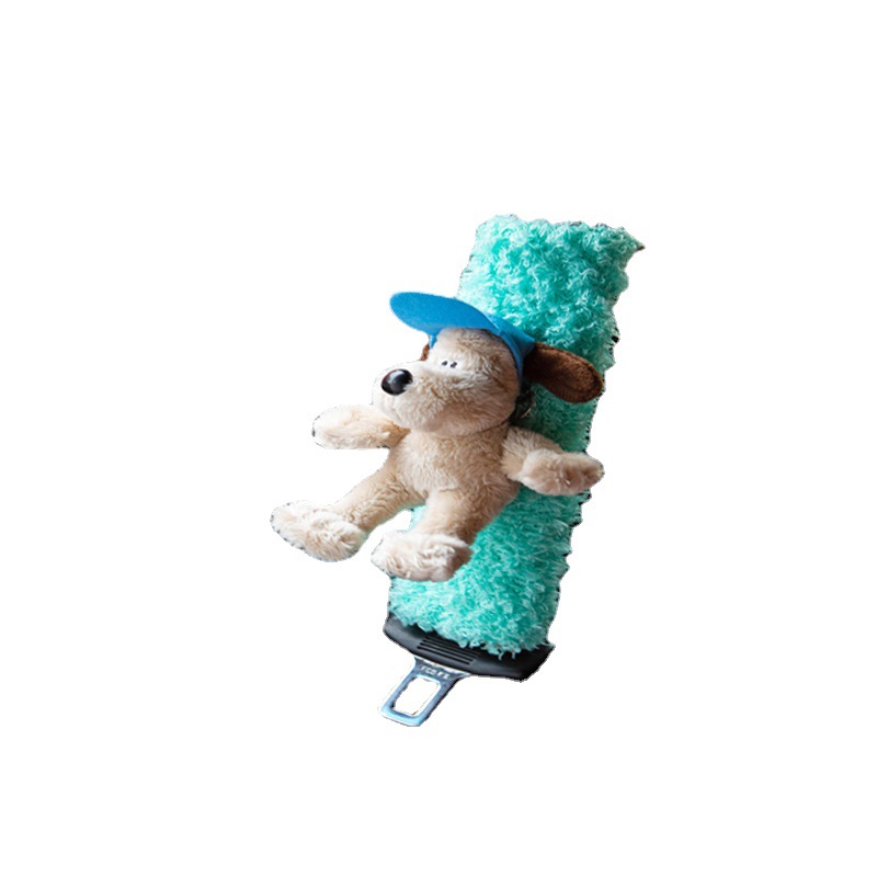 可爱安全带小轿车毛绒玩具汽车卡哇伊装饰绑带玩偶儿童毛绒玩具详情5