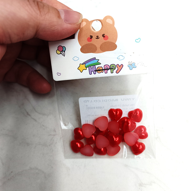 Yiwu Huibo Baodi DIY handmade half-face peach heart beads full figure