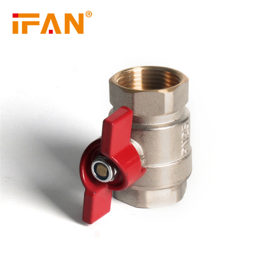 IFAN Factory direct sales 81068 internal thread ball valve, 3/4FF-B copper ball valve, butterfly handle ball valve Specification image