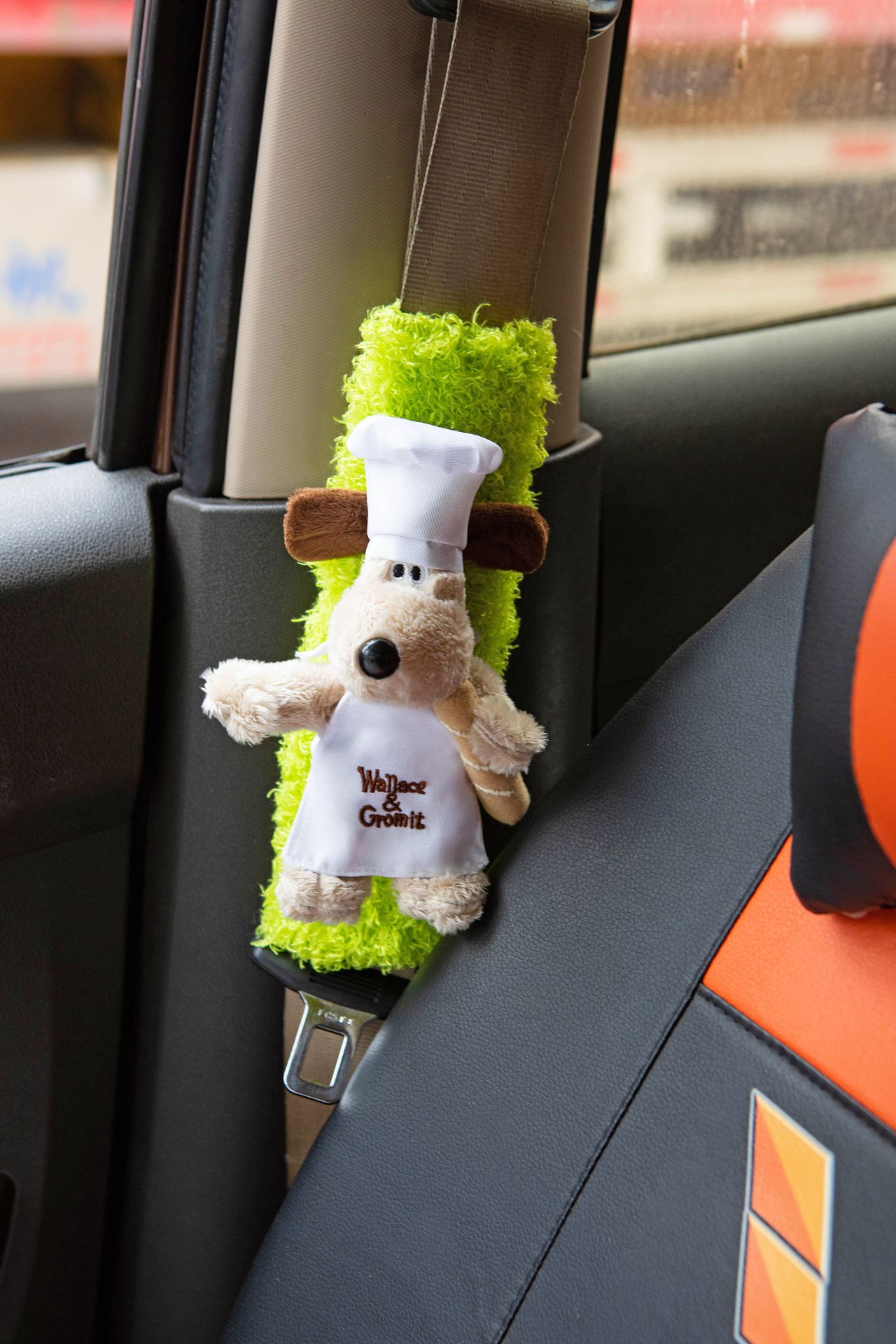 可爱安全带小轿车毛绒玩具汽车卡哇伊装饰绑带玩偶儿童毛绒玩具详情3