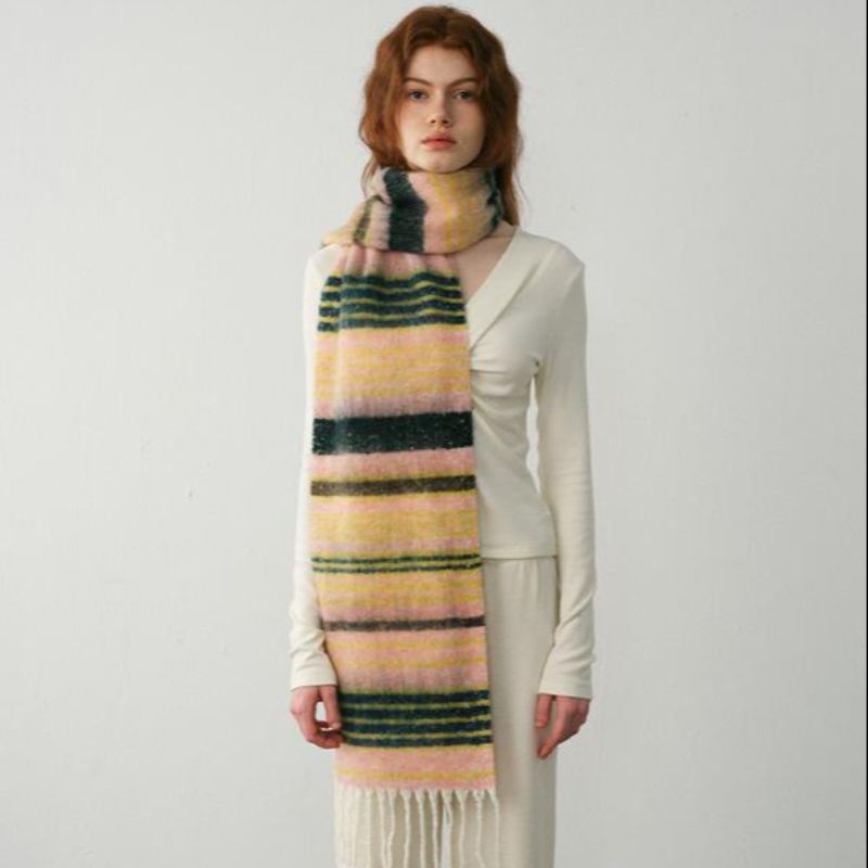 羊毛围巾/条纹围巾细节图