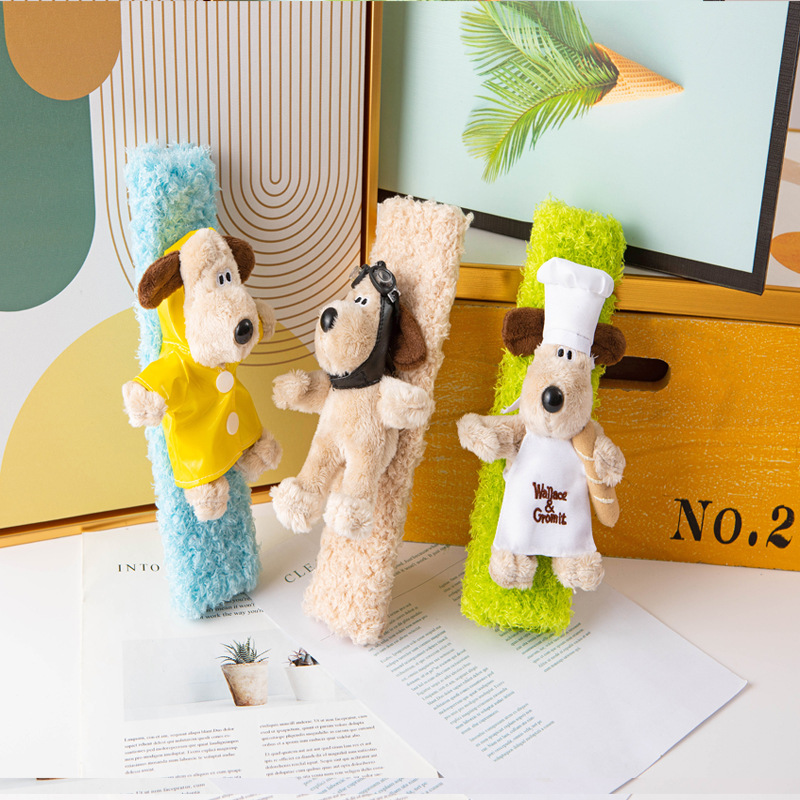 Lindo cinturón de seguridad de peluche muñeca del cinturón de seguridad del coche kawaii muñeca decorativa de cinta de juguete de peluche para niños
