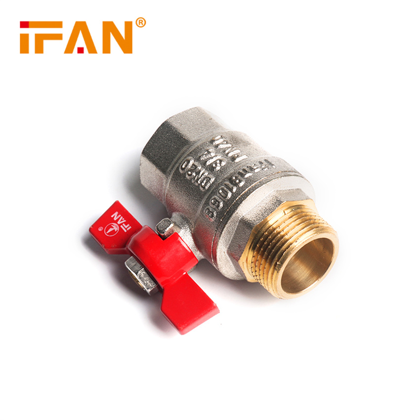 Ifan 81068 Inner And Outer Wire Ball Valve 1/2Fm-B Foreign Trade For Copper Ball Valve Water Control Valve Item Picture