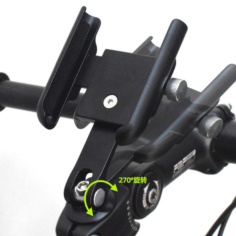 RXC-1125 bicycle handlebar, standing phone stand, aluminum alloy phone stand, mountain bike bowl, set cover, standing phone stand, navigation stand, takeout phone clip Specification image