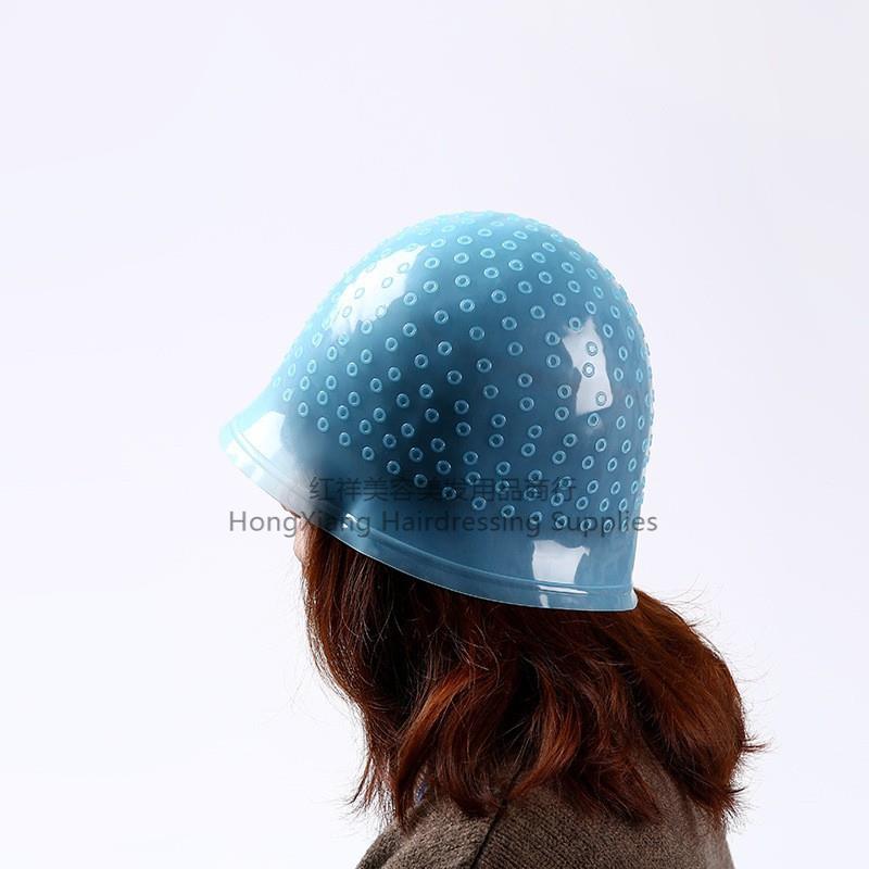 Cross-border hair tools silicone highlights cap Oil treatment cap Color silicone hair dye cap home DIY pick color hair dye cap