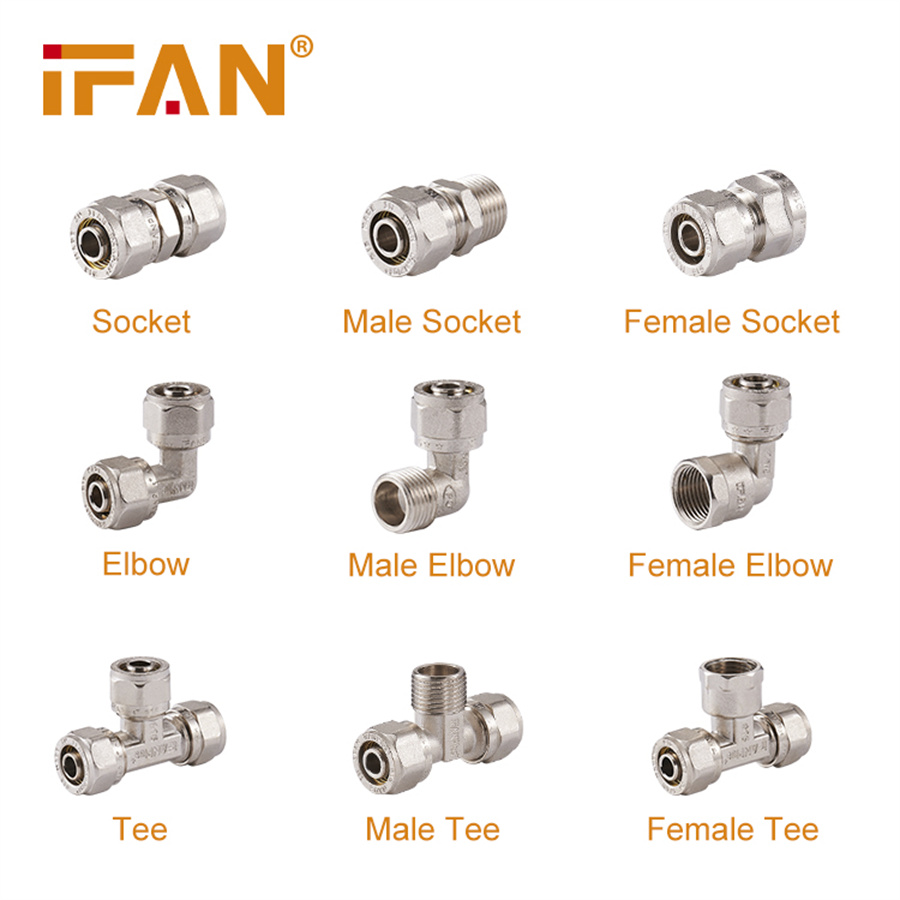 IFAN 01 diente externo directo S16×1/2"M thread tipo ferrule conector tubo de plástico de aluminio ferrule Application Scenario