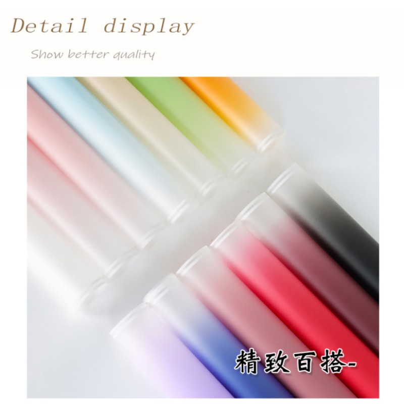 Mother's Day Korean Vegetarian Paper Norsa Paper Gradient Dopamine Double Valentine's Day Hot Foil Paper Flower Packaging Flower Gift Box Gift Flower Shop Package Flower Paper Specification drawing