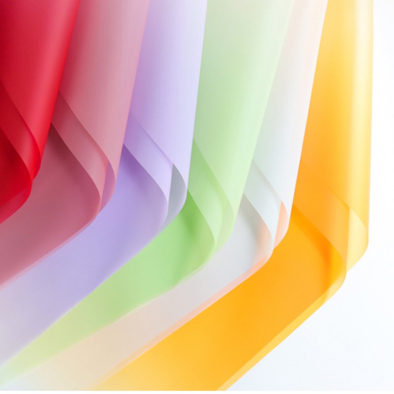 Mother's Day Korean Vegetarian Paper Norsa Paper Gradient Dopamine Double Valentine's Day Hot Foil Paper Flower Packaging Flower Gift Box Gift Flower Shop Package Flower Paper Application Scenario