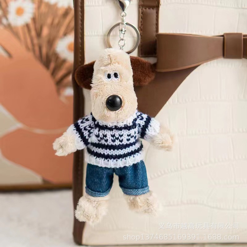 钥匙扣毛绒玩具挂件动物挂坠可爱书包儿童毛绒玩具旅游背包挂坠详情3