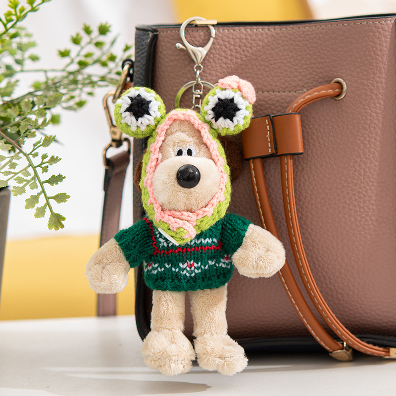 Animal pendants, cute keychains, plush toys, school bags, children's plush toys, travel backpack pendants Specification image