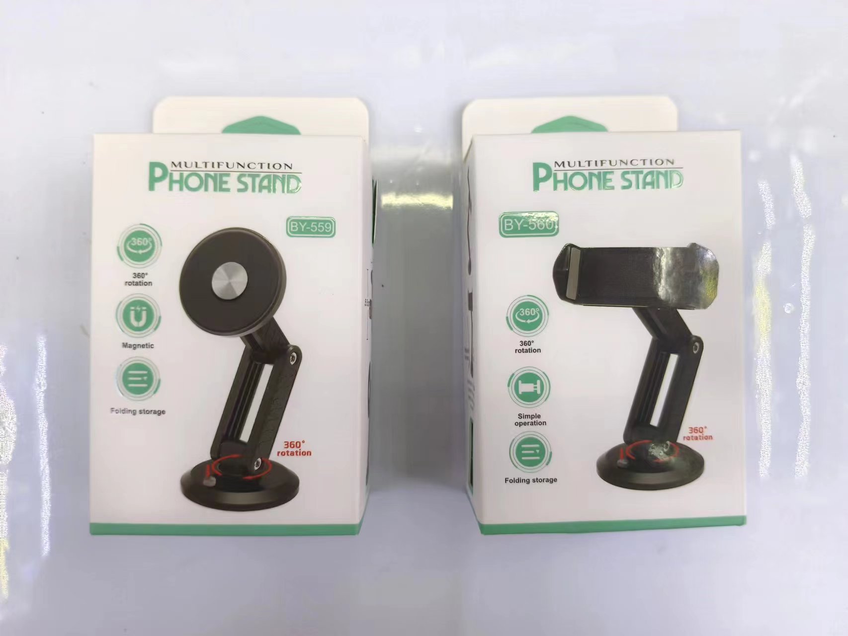 Folding car swivel phone stand full figure