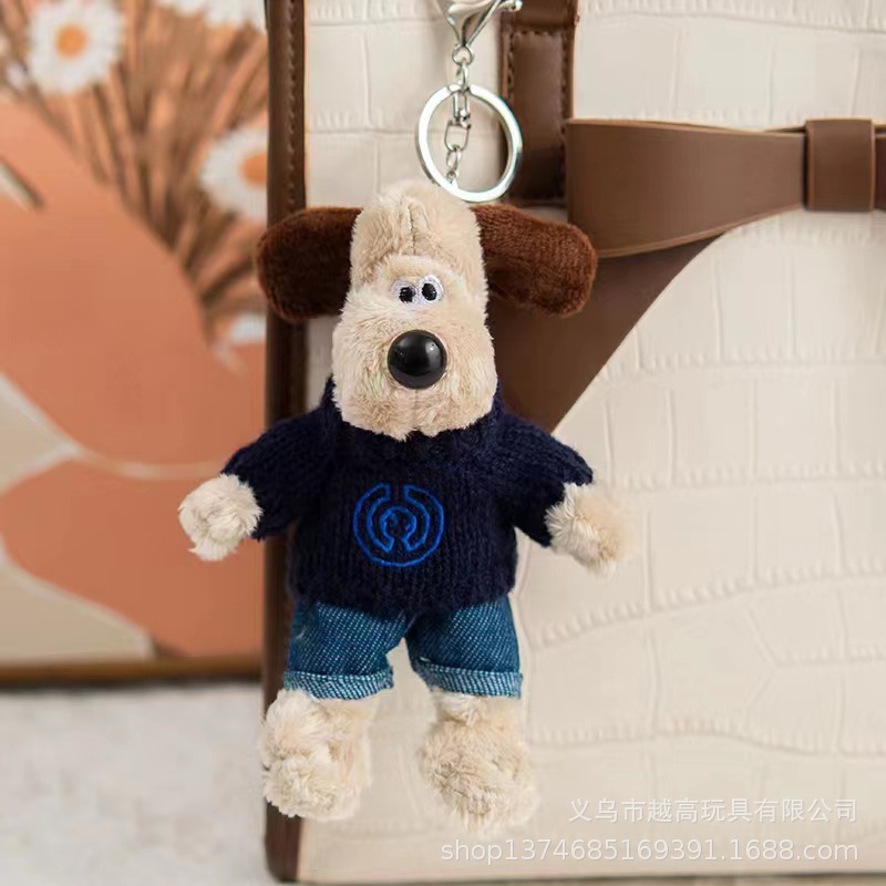 钥匙扣毛绒玩具挂件动物挂坠可爱书包儿童毛绒玩具旅游背包挂坠详情5