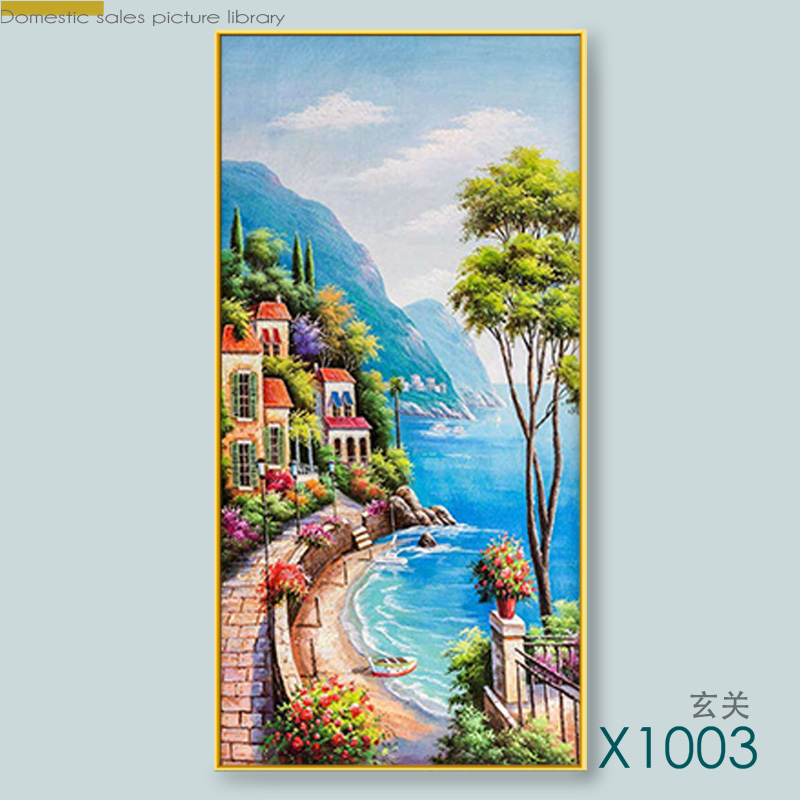 铝合金金晶瓷立体玄关画 详情图1