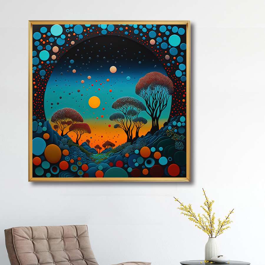 铝合金 金 晶瓷装饰画 80*80详情图2