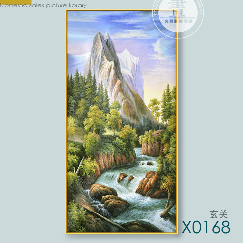 铝合金金晶瓷立体玄关画 详情图2