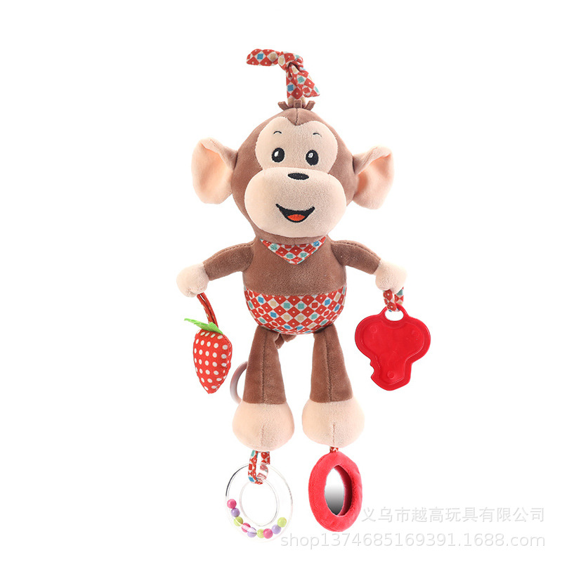 动物挂坠可爱猴子毛绒玩具挂件书包儿童毛绒玩具旅游背包挂坠详情5