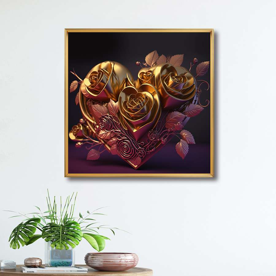 铝合金 金 晶瓷装饰画 80*80详情图3