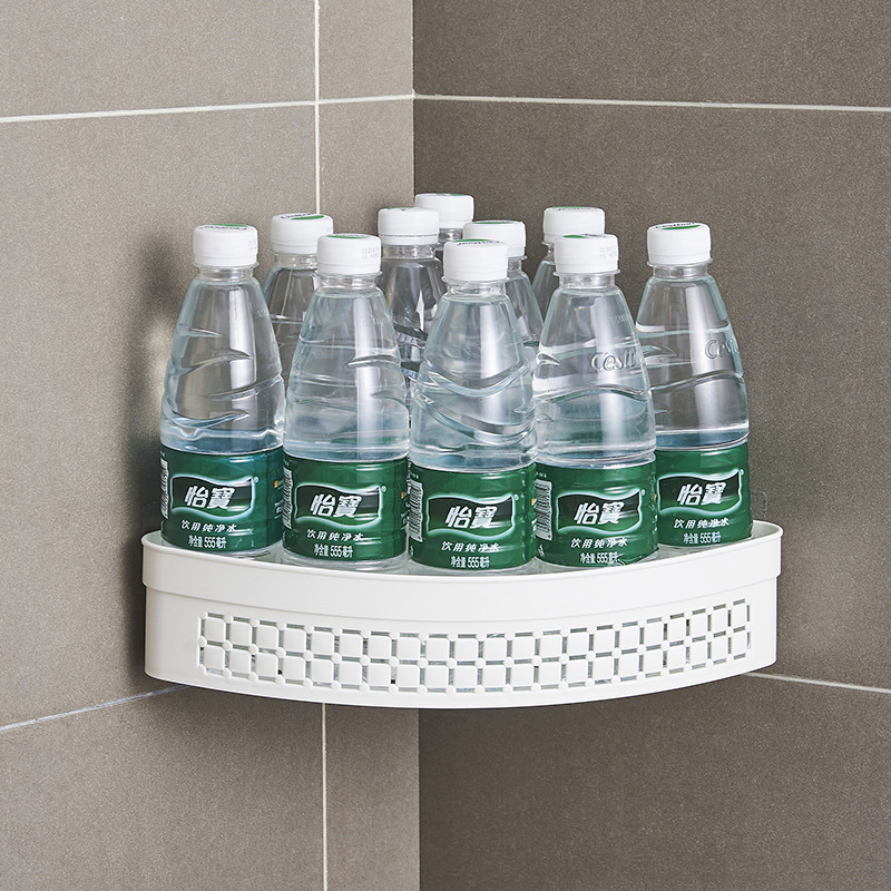 The L54-3670 storage basket is a seamless storage basket for bathrooms and kitchens. It is a wall-mounted plastic basket with a hollowed-out design for easy draining Specification image