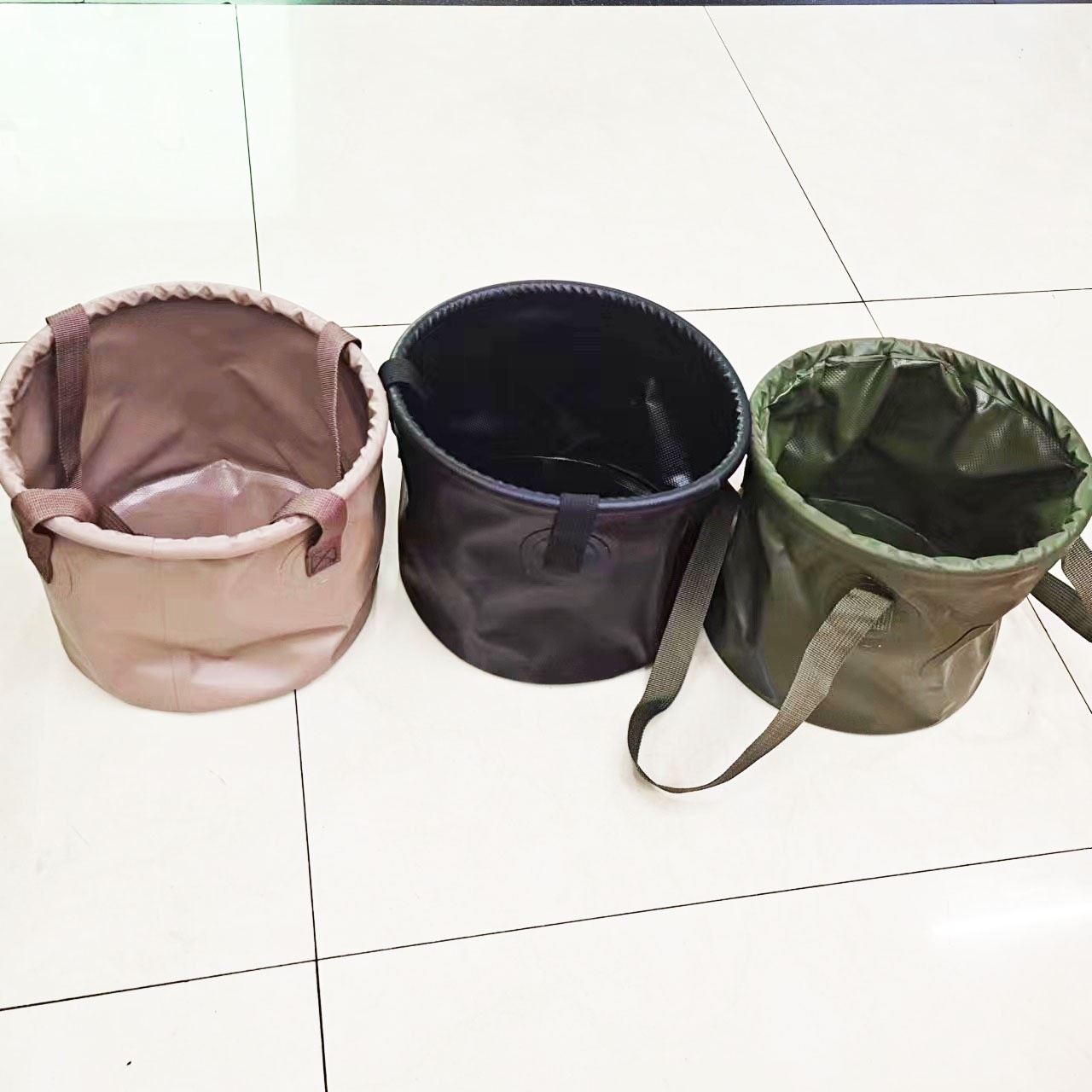 Outdoor eco-friendly, high-quality, multi-functional folding water bucket, portable storage, camping, picnic, fishing, water storage bucket, hand-held waterproof bucket, foot bath bucket Specification image