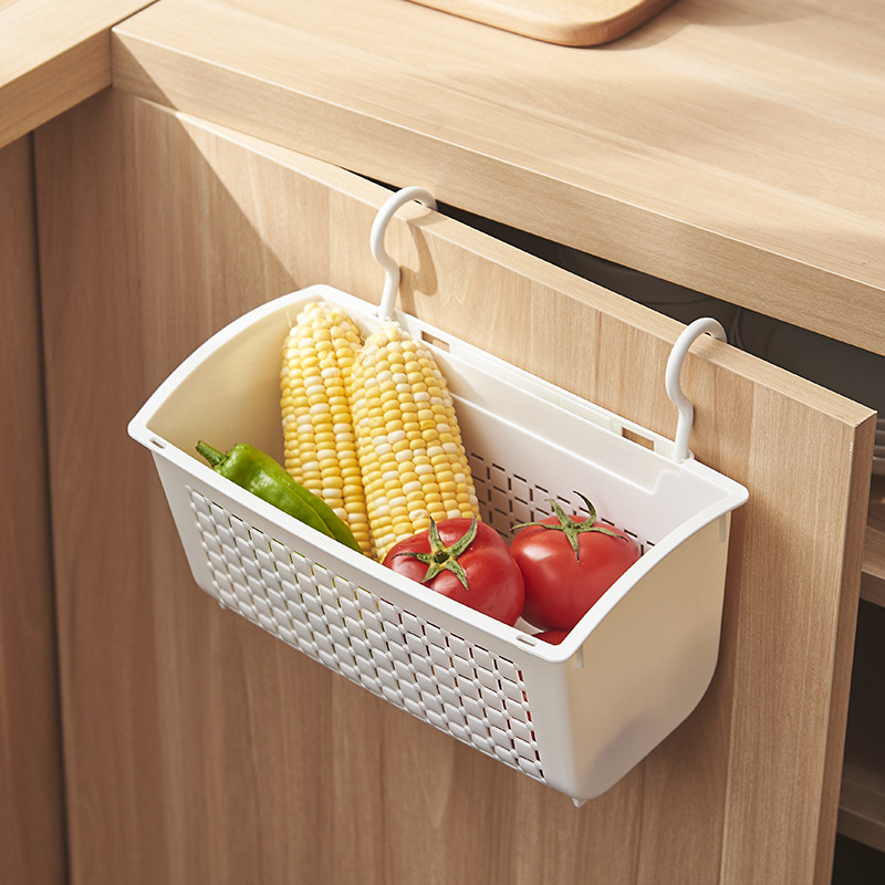 L54-3674 Wall-mounted dual-purpose storage basket, large-capacity wardrobe, bathroom wall-mounted dual-purpose basket Specification image