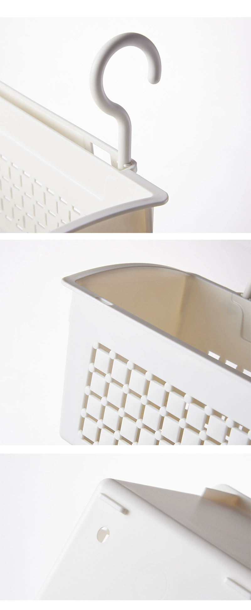 L54-3674 Wall-mounted dual-purpose storage basket, large-capacity wardrobe, bathroom wall-mounted dual-purpose basket detail image 13