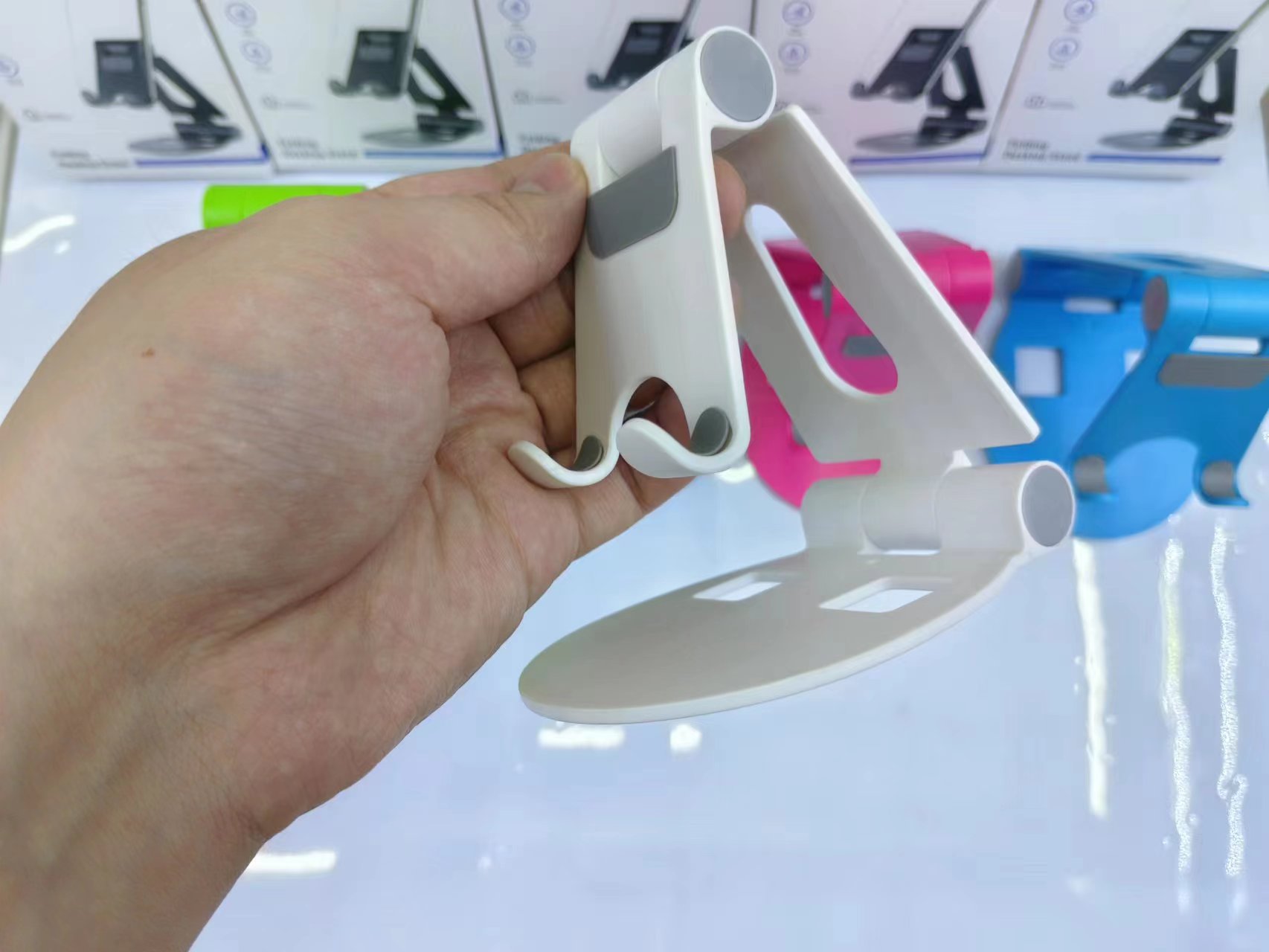 Basic desktop folding stand Specification drawing
