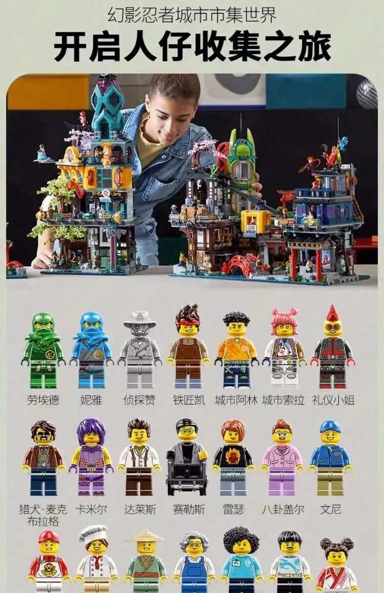 Phantom Ninja Series Ninja Market 71799 Adult Assembly Toys, educational building blocks, Boys' Model Gifts detail image 7