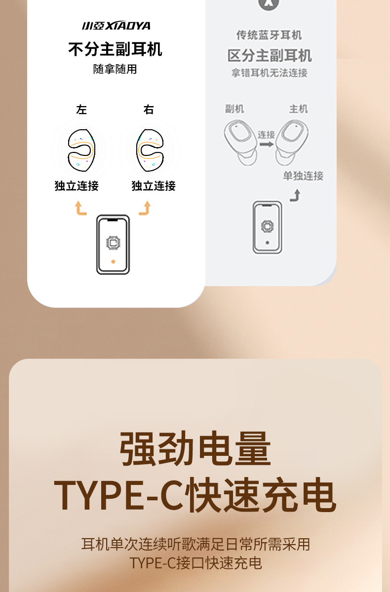 Wireless Bluetooth headphones in ear-clip, semi-in-ear and fidget gyro styles pic 7