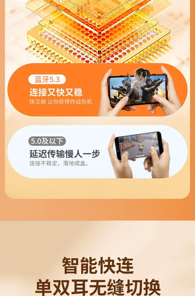 Wireless Bluetooth headphones in ear-clip, semi-in-ear and fidget gyro styles pic 5