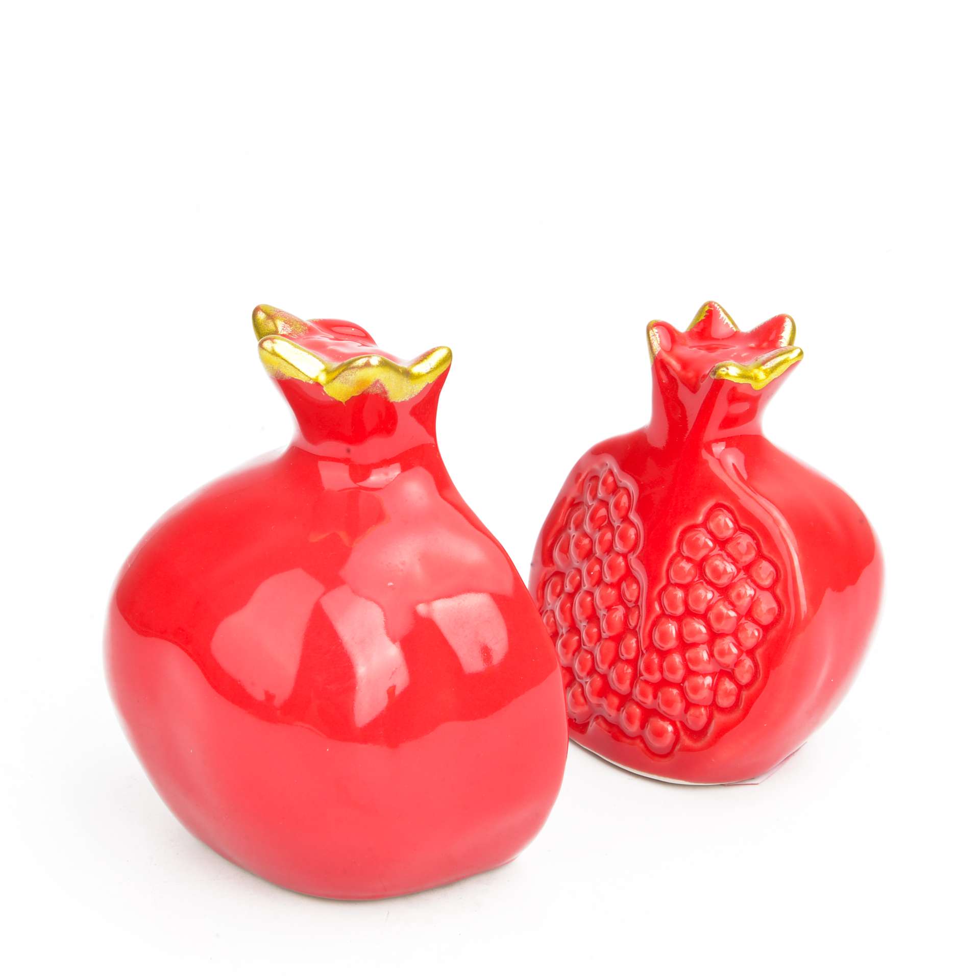 Red Pomegranate Large, Medium And Small Size Pomegranate Decoration Ceramic Crafts Application Scenario