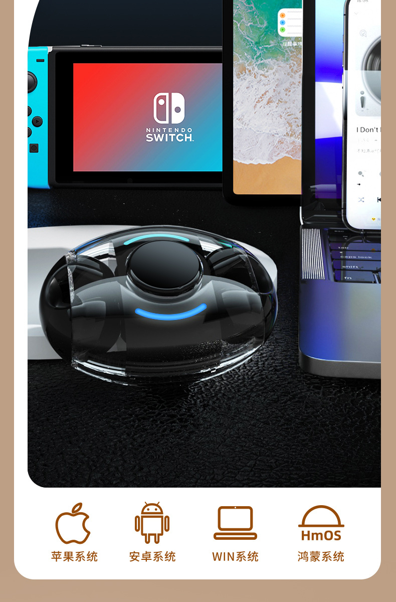 Wireless Bluetooth headphones in ear-clip, semi-in-ear and fidget gyro styles pic 11