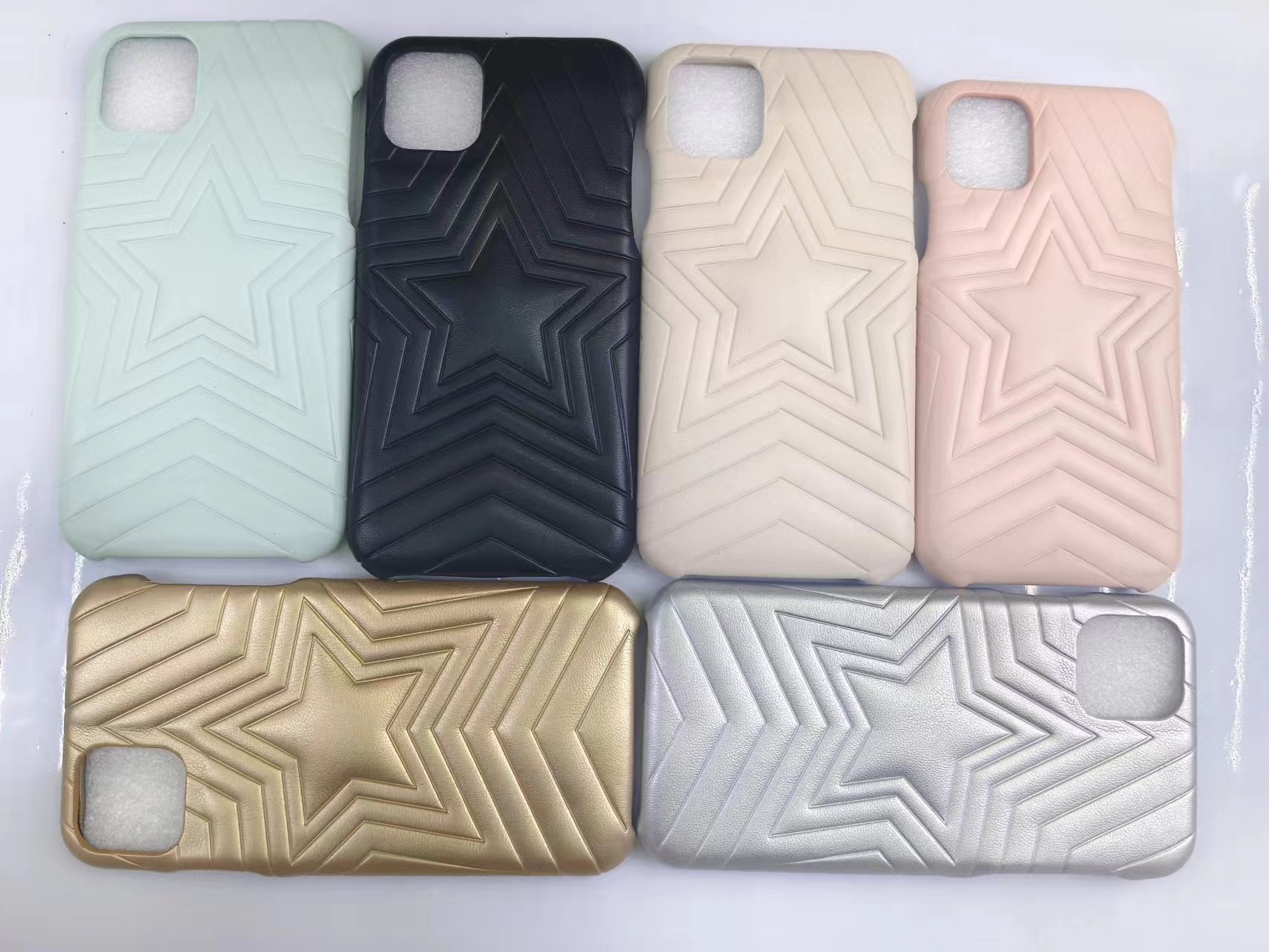 Star leather phone case