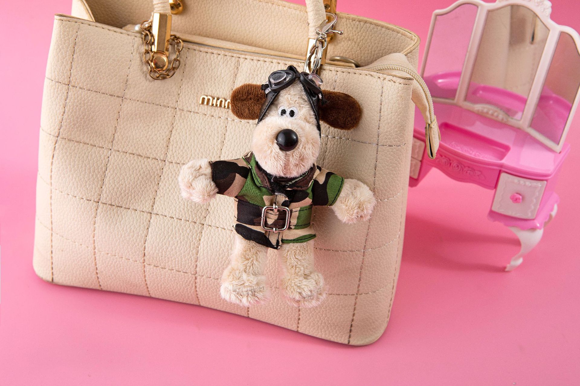 Children's schoolbag plush pendant, cute travel backpack keychain, plush toy pendant, animal pendant, children's toy